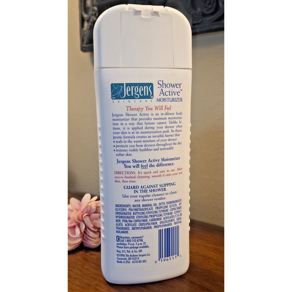 Vintage Jergens SHOWER ACTIVE MOISTURIZER In-shower Therapy Lotion 10 fl oz NOS - Picture 7 of 11